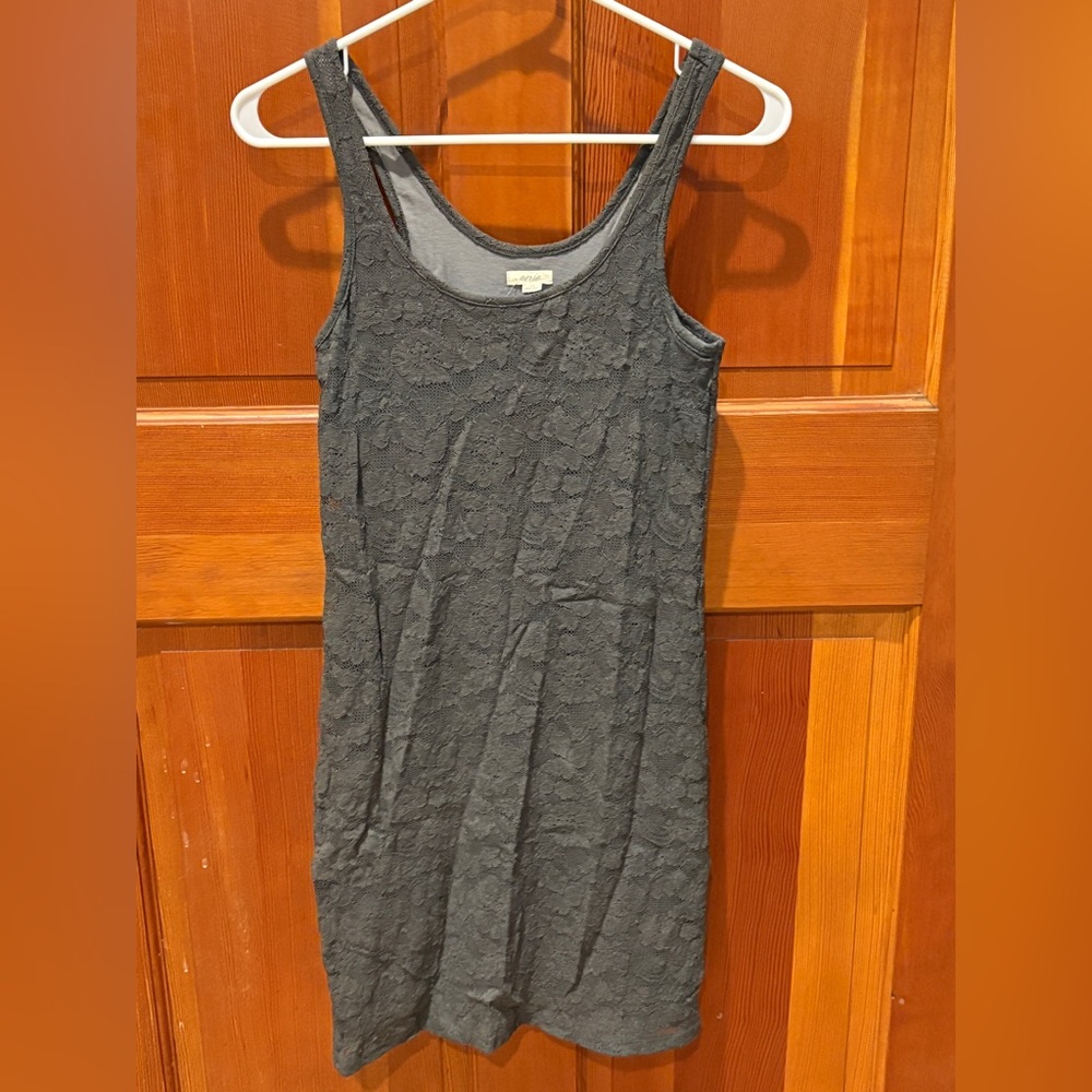 Aerie Lace Overlay Fitted Mini Dress